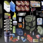 composite image of items needed for emergency preparedness